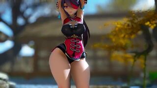 0381 -【R-18 MMD】 Genshin Impact 原神 Extra thicc Beidou 北斗