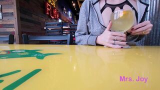 I Play With My Tits in Public at the Bar and Get Caught With My Nipples Out Twice Exhibitionist