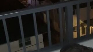 Black Girl Sucks Big Black Dick on Balcony and Police gets Calle. Only Fans - Youngzesto