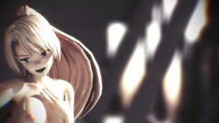 【MMD】Angela Balzac - Heart Beats【R-18】