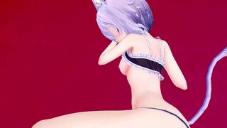 【REAL POV】Okayu does catgirl things HOLOLIVE VTUBER HENTAI