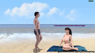 Adventures Of Willy D: Girl With Huge Tits And Big Nipples, Public Beach Handjob-Ep93