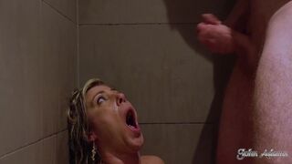Rough anal and piss humilitation for Nikky Clarisse after trying to steal John Adams his wallet