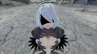 2B and A2 have deep sex in the city. - Nier: Automata POV Hentai
