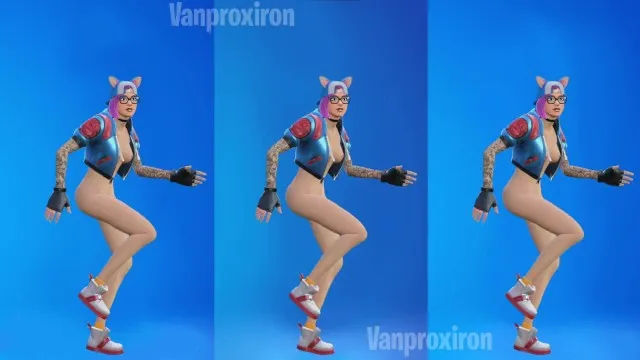 THICC Lynx Fortnite Dances Savage Poki Build Up   FAPCAT 