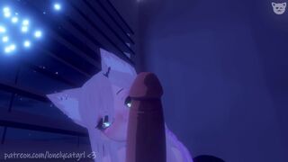 VR Catgirl has sex with you before bed UwU | VRChat ERP