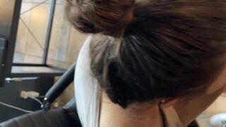 Latina Giving Blowjob In The Office POV
