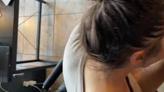Latina Giving Blowjob In The Office POV