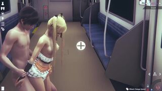 Fucking Marie Rose on the train Honey Select 2