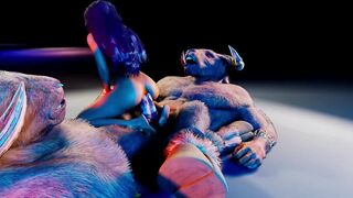 double anal furry monsters | sat on 2 furry cocks [L]