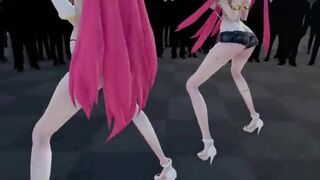 MMd r18 sister play with their boobs to make stepfather cum hard 3d hentai