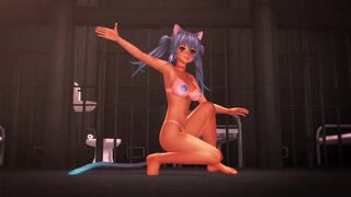 【MMD】Canon - Pink Cat【R-18】