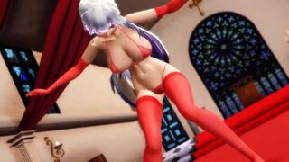 【MMD】Haku Waist Quake【R-18】