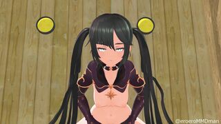 HENTAI GENSHIN IMPACT MONA COWGIRL SEX BLACK HAIR COLOR EDIT SMIXIX