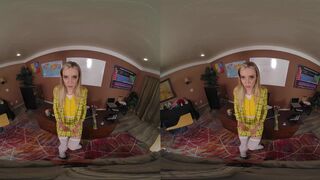 VR Conk Final Test Before Date - Fuck Your Hot Blonde College Friend Haley Reed XXX Parody VR Porn