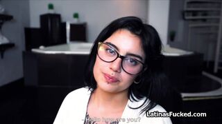 Inked latina slut sits on cock for wild ride