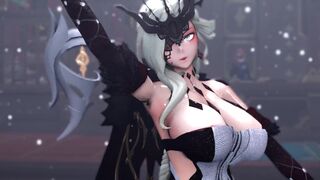 MMD R18 Genshin impact La Signora The Cum lady 3d hentai rated for everyone