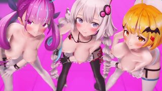 MMD R18 Akari-chan α boobs apology dance rewards for fap challenge 3d hentai