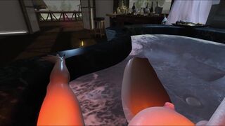 Second Life - Relaxing Bath Ambience with Gorgeous FUTANARI