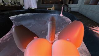 Second Life - Relaxing Bath Ambience with Gorgeous FUTANARI