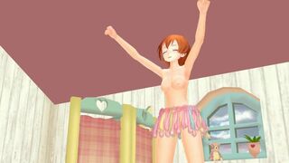 【MMD】LoveLive! WonderZone Rin Hoshizora【R-18】