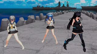 【MMD】Hamakaze-Urakaze - Light pilgrimage demons【R-18】