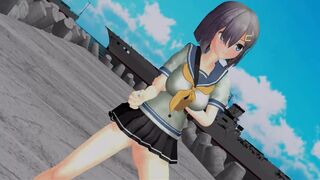 【MMD】Hamakaze-Urakaze - Light pilgrimage demons【R-18】