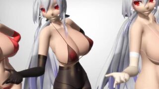 【MMD】HakuX5 Beautiful legs【R-18】