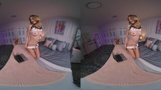 Petite Teen Kyler Quinn Dreaming About Big Cock In Her Tight Pussy VR Porn