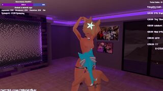 Trans Vtuber is Restrained IRL and Teased With Remote Control Toys Until She Cums in VRchat
