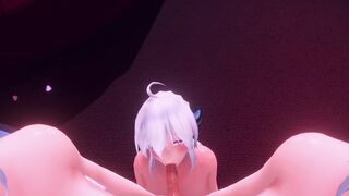 Big Titty Triplets Fuck And Lick Your Ear While Getting Your Dick Sucked ASMR POV - MMD