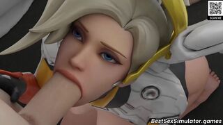 Overwatch Hentai Mercy XXX Comp