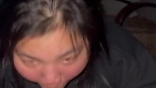 CHUBBY ASAIN GETS FACEFUCKED FOR THE FIRST TIME