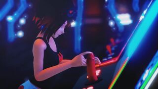 MMD r18 Seductive girl play at arcade to make people cum 3d hentai