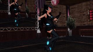 【MMD】PINK CAT with a light pilgrimage demon【R-18】