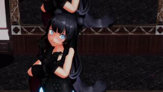 【MMD】PINK CAT with a light pilgrimage demon【R-18】