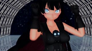 【MMD】HI-FI Raver with a light pilgrimage demon【R-18】