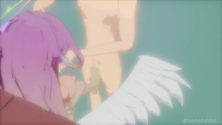 No Game No Life: Jibril Giving a Footjob