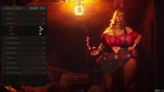 Under The Witch Alpha - gameplay Pirate girl showed her huge breasts