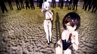 MMD r18 azur lane Baltimore and sirius sexy and erotic ladies want to ride dicks 3d hentai