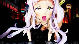 MMD r18 Pervert hero famous Murasaki Shion ahegao fuck hard and cum 3d hentai