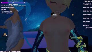 Trans Vtuber Streams Herself Fucking Her BF and Cumming in VRchat