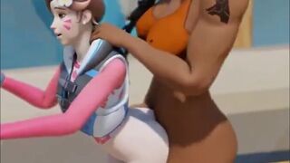 D.Va Fucked By Big Futa Dick On A Boat