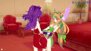 Riesz and Angela have deep futanari sex in the bedroom. - Trials of Mana Hentai