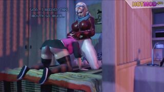 Animated TGirl with Girl - Trans MILF fucks Girl For Rent - 3D Futanari on Female, Hentai Porn Game