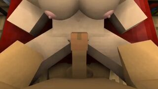 Minecraft sex mod. Big boobs cum inside.gameplay
