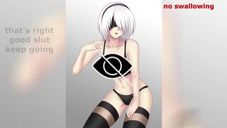 2b hentai JOI (Hard Femdom,Humiliation, Feet and Armpit)