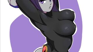 Teen Titans - Raven Fucked Hard 2D Porn xxx - Cartoon Comics Compilation
