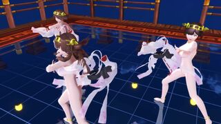 【MMD】Kongo 3 sisters Hi-Fi Rave Rev2【1080p 60fps】【R-18】