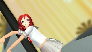 【MMD】LoveLive! Maki de Pink Cat【R-18】